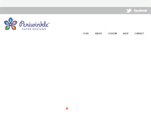 Tablet Screenshot of periwinklepaperdesigns.com
